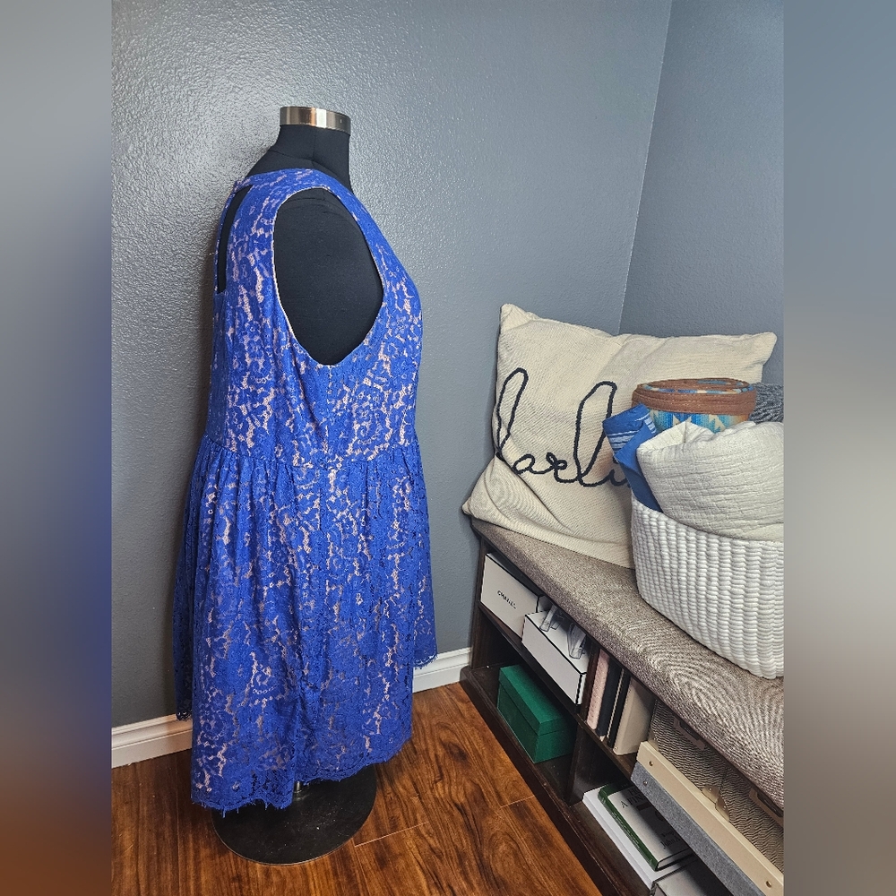 Eliza J Colalt blue lace Cocktail dress size 24W - Picture 3 of 6
